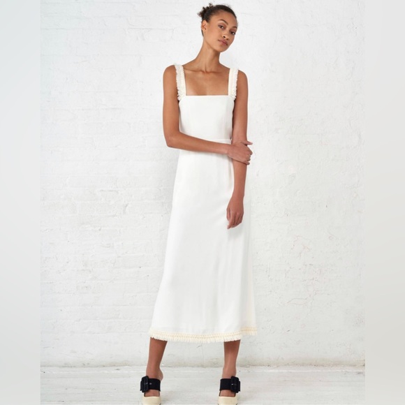 La Ligne Dresses & Skirts - La Ligne La Frange Dress Ivory US Size 0